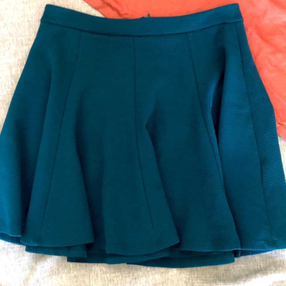 Pleated mini skirt
